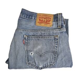 Levis 569 Loose Straight Fit Men's Jeans 33x32 Light Wash